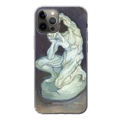 Produktbild von MuchoWow® Handyhülle Schutzhülle Hülle für iPhone 13 Pro Gipsskulptur eines knienden Mannes - Vincent van Gogh Silikon Softcase Handy Hülle - Handy-Tasche