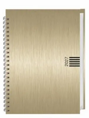 Produktbild von Wochen-Cheftimer A5, Alu gold 2027