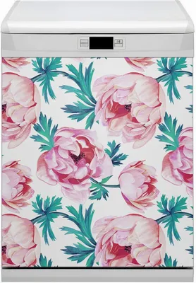Produktbild von Magnetmatte Geschirrspüle Abwaschbar Küche Magnete  Nachbildung 60x70 cm  - Blumenmohn