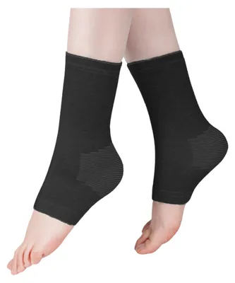 Produktbild von Knöchelkompressionsstrumpf mit offener Zehenpartie und Fußgewölbestütze zur Linderung von Plantarfasziitis und Achillessehnenentzündung