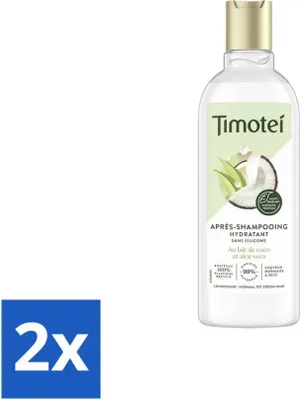 Produktbild von Timotei – Spülung – Kokosmilch & Aloe Vera – Für trockenes bis normales Haar – 300 ml - Vorteilspack - 2 Stücke
