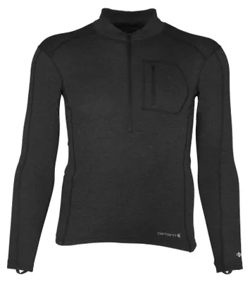 Immagine prodotto di Carhartt, maglia base da uomo, tessuto misto poliestere e lana, zip parziale