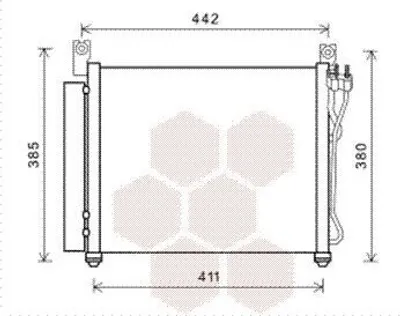 Produktbild von VAN WEZEL 83005158 Kondensator Klimaanlage Klimakondensator für KIA Picanto (SA) +Trockner