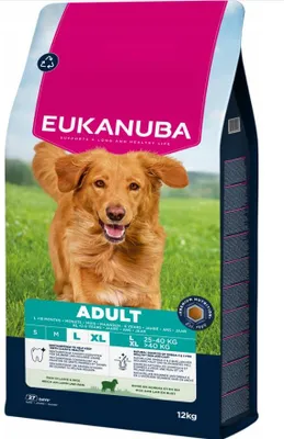 Obrázek produktu pro Eukanuba ADULT, Dospělý jedinec, Obrovský (> 45 kg), Jehněcí, 12 kg