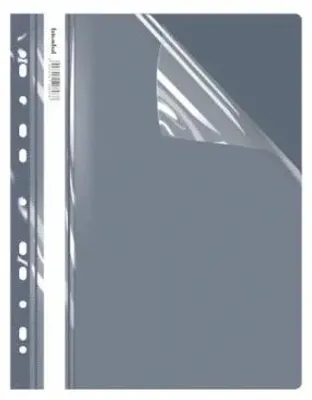 Image de Lot de 10 classeurs à anneaux, format A4, couverture rigide, suspendus, couleur gris anthracite, marque BIURFOL