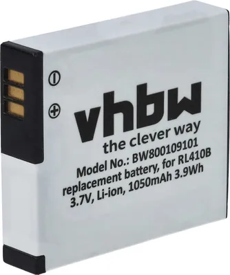 Produktbild von vhbw Akku kompatibel mit Rollei Actioncam 230, 410, 240, 400 Kamera (1000 mAh, 3,7 V, Li-Ion)