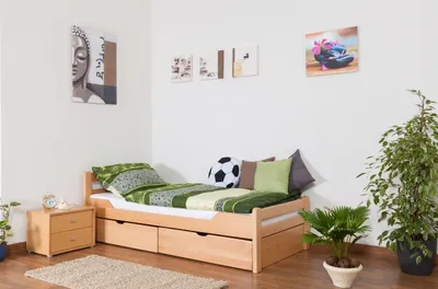Produktbild von Bett mit Schubladen 90x200