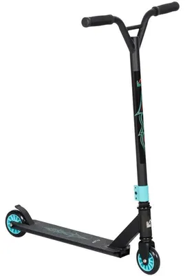 Produktbild von Pro Stunt Scooter - Freestyle Tretroller - 68×47,2×86 cm - Aluminiumdeck - Rutschfeste Trittfläche - Hinterradbremse - Grün