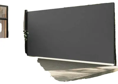 Obrázek produktu pro Výsuvná boční markýza, šířka 220 cm, délka 600 cm, ochrana proti UV záření, vodoodpudivá, polyesterová tkanina
