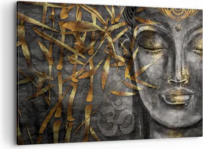 Produktbild von Bild auf Leinwand - Leinwandbild - Einteilig - Buddha Gold Bodhisattva - 120x80cm - Wand Bild - Wanddeko - Wandbilder - Leinwanddruck - Bilder - Wanddekoration - Leinwand bilder - AA120x80-4442