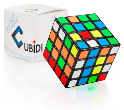 Productafbeelding van CUBIDI® Original Rubiks Kubus 4x4 - Type Los Angeles | Snelheidskubus met geoptimaliseerde draai-eigenschappen | Magische kubus voor beginners en gevorderden | Met opgestickerde kleuren