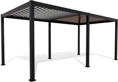 Produktbild von Cadiz Terrassenüberdachung 360x530x250 Anthrazit mit Lamellendach