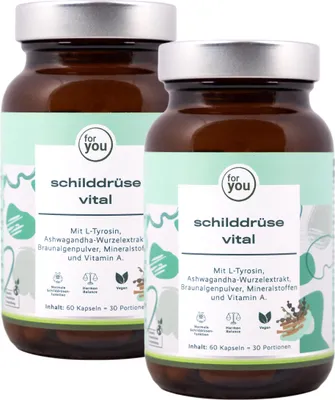 Produktbild von for you schilddrüse vital Doppelpack