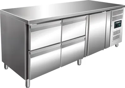 Zdjęcie produktu dla Stół chłodniczy Saro KYLJA z 4 szufladami i 1 drzwiami 1795x700x890-950mm