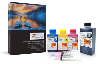 Immagine prodotto di Set di ricarica per inchiostro BLUE SWAN da 550 ml, compatibile con le cartucce Canon PG-545 CL-546 PG-545XL CL-546XL – per stampanti Canon Pixma TR4550 MG2450 MG2550 MG2550S MG2555S MG2950 MG3050 MX495 IP2850. Kit di ricarica – 545/546