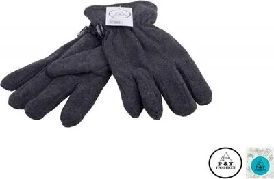 Produktbild von Damen Handschuhe P&T - Fleece + Thinsulate - Grau - Größe S-M - Winterhandschuhe