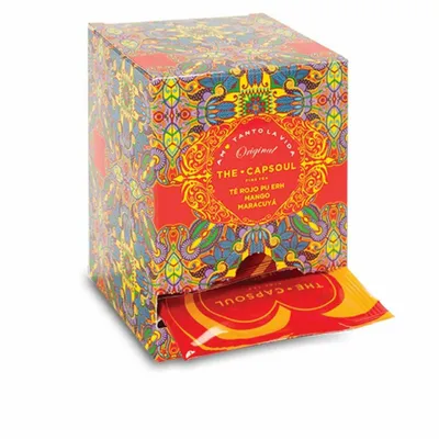 Imagen del producto de Capsoul 8436561732371, té de frutas, mango, forma triangular, origen: China, 15 unidades, caja de cartón