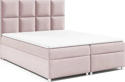 Produktbild von Best for Home Boxspringbett mit Bettkasten Trinity K-2 Bonellfederkern inkl. Topper, mit Lieferung, Aufbau & Entsorgung 200x200-Rosa