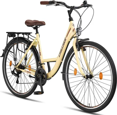 Immagine prodotto di Chillaxx Bike Strada Premium City Bike in 24, 26, 28 pollici - bici per ragazze, ragazzi, uomini e donne - 21 marce - bici olandese da città