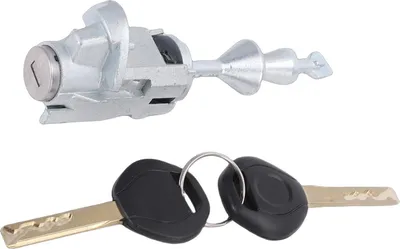 Productafbeelding van Deurslotcilinder, voorzijde, links, bestuurderszijde, met 2 sleutels, artikelnummer 51217162427, vervanging voor 325xi, 3-serie (E90, E91, E92, E93)