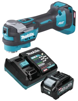 Zdjęcie produktu dla Makita TM 001 GM101 Akumulatorowe narzędzie wielofunkcyjne 40 V max. Starlock Max Brushless + 1x akumulator 4,0 Ah + ładowarka