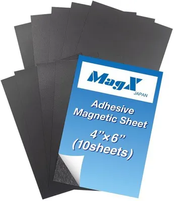 Productafbeelding van Zelfklevende magneten, 10 x 15 cm, flexibel, 10 stuks, fotomagneten, kantoorbenodigdheden