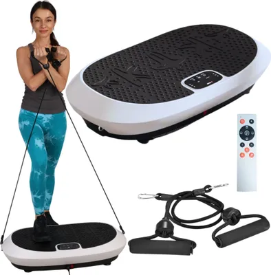 Image de FIT4MED | Plateforme vibrante - noir - 78,5 X 44,5 X 16,5 Cm - 30 niveaux de vitesse - 4 programmes