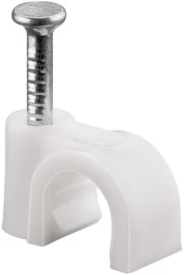 Produktbild von Goobay Kabelschelle, Weiß, max. Kabeldurchmesser: 6,0 mm, 100 Stk. im Plastikbeutel