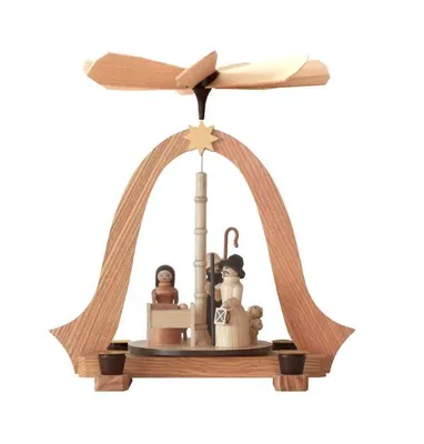 Produktbild von Pyramide Christi Geburt natur HxBxT 26x23x20cm NEU