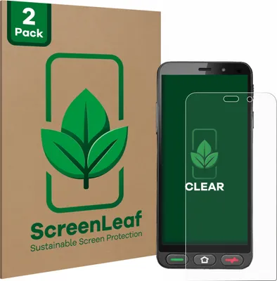 Produktbild von 2x ScreenLeaf Schutzfolie für Brondi Amico S Nero nachhaltiger Displayschutz Display Schutz Folie Klar Transparent