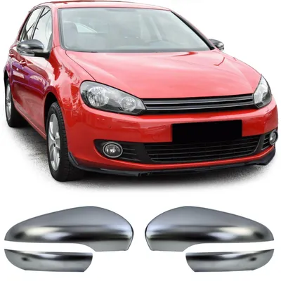 Für VW Golf 6 VI 2008-2012 Alu Optik Silber Spiegel Gehäuse Kappen in der Farbe Silber von Carparts-Online GmbH