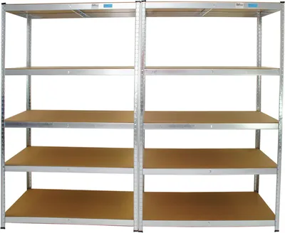 Produktbild von 2er Set XXL Schwerlastregal 180x120x60 cm 875 kg Traglast Werkstattregal Lagerregal Weitspannregal