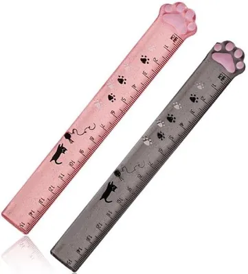 Obrázek produktu pro Plastové pravítko 15 cm, 2 ks, pro přesné kreslení a měření