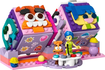 Produktbild von LEGO ǀ Disney Alles steht Kopf 2 Stimmungswürfel von Pixar, Bauset zum Film für Kinder mit den Charakteren Freude und Zweifel, Baukasten zum Bauen und Spielen, Geschenk für Mädchen und Jungen 43248