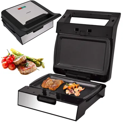 Zdjęcie produktu dla Syntrox Germany Teppanyaki Plancha Grill 1400W wymienne płyty czarne