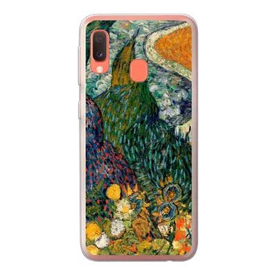 Produktbild von MuchoWow® Handyhülle Schutzhülle Hülle für Samsung Galaxy A20e Erinnerungen an den Garten von Etten - Vincent van Gogh Silikon Softcase Handy Hülle - Abdeckung