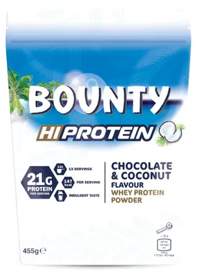 Immagine prodotto di Bounty HiProtein Powder, 455 g, cioccolato e cocco
