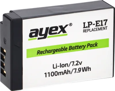 Produktbild von LP-E17 Akku für zB Canon RP R100 R50 R8 77D 750D 760D 800D 850D M3 M5 M6 Mark II