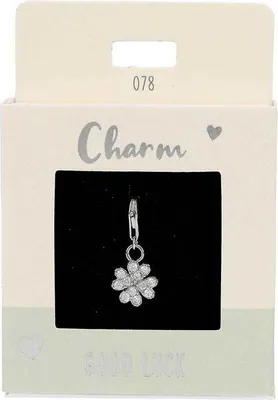 Produktbild von DEPESCHE Charm Express yourself Kleeblatt silber