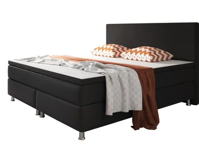 Produktbild von Inter Handels Boxspringbett Berlin, 180x200, Schwarz