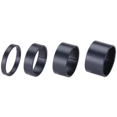 Zdjęcie produktu dla BBB BHP-36 LightSpace A-Head 1 1/8 - zestaw, podkładki dystansowe, czarny połysk