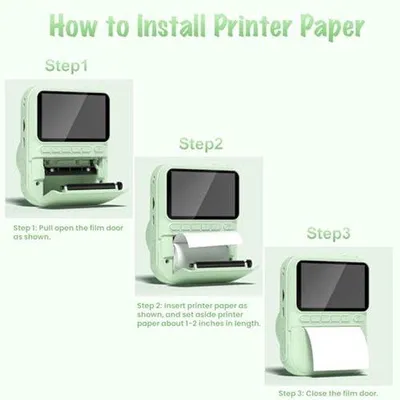 Productafbeelding van 5 Rollen Printpapier voor Kindercamera - Thermisch Navulpapier voor Instantcamera's