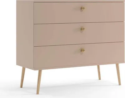 Produktbild von Kommode Bolea 3S 100 cm mit Schubladen - Macchiato