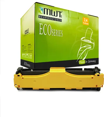 Produktbild von 1 Mehrwegtoner kompatible Lasertoner ersetzt HP CE412A 305A Yellow