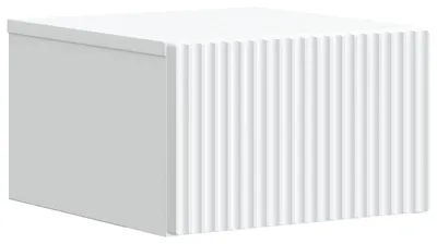 Image de Cabinet de chevet mural avec tiroir Blanc 33 x 34,5 x 20 cm