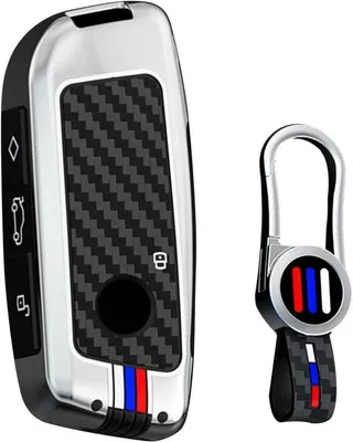 Produktbild von Famanu Autoschlüssel-Hülle Metall mit Schlüsselanhänger für diverse BMW Modelle