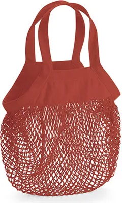 Immagine prodotto di Westford Mill W151 | Mini borsa della spesa in Cotonelogico - 100% Cotonelogico - Colore: arancione ruggine - Dimensioni: 34 x 12 cm