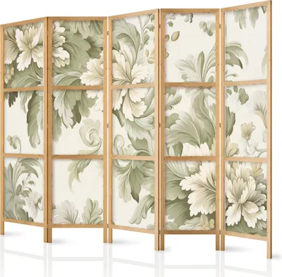 Obrázok produktu pre Japonský paraván 225x172 cm 5-dielny béžový