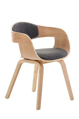Immagine prodotto di Sedia visitatore Kingston in tessuto naturale/grigio chiaro