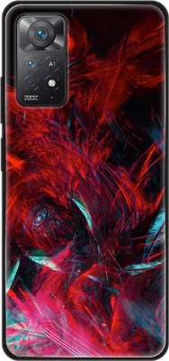 Produktbild von König Design Hülle kompatibel mit Xiaomi Redmi Note 11E Pro Kunststoff Soft Handyhülle - Handy Case Abstrakt